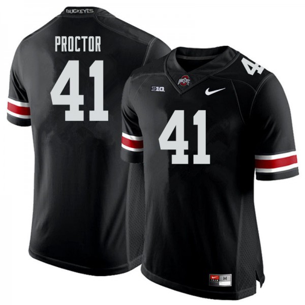 Ohio State Buckeyes #41 Josh Proctor Men Official Jersey Black